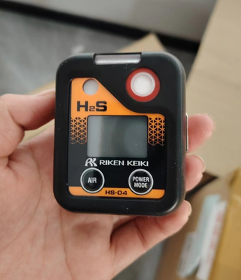 STOCK Riken Keiki Portable Gas Detector HS-04 H2S Detector Hydrogen Sulfide Monitor