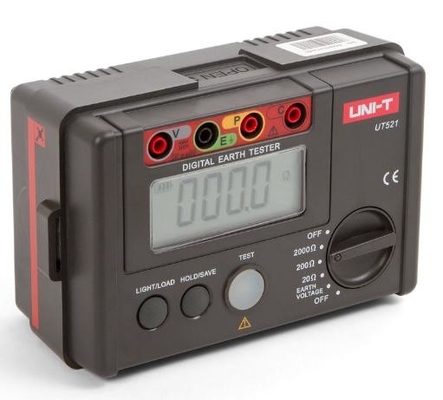 560g UNI-T UT521 Digital Ground Resistance Tester with Product Size 160x100x70.5mm