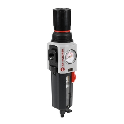 Norgren C73H-4AK-QP3-RMG-QPN Filter Regulator Lubricator 1/2NPT, MAN DRAIN, 40MIC,150PSI,GAUGE,EXCELON