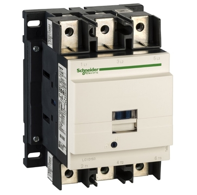 IEC Contactor, TeSys Deca, Nonreversing, 150A, 100HP At 480VAC, Up To 100kA SCCR, 3 Phase, 3 NO, 24VDC Coil, Open Style