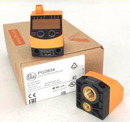 IFM Pressure Sensor For Pneumatics PQ7834 PQ-010-RHR18-QFPKG/AS/
