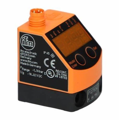 IFM Pressure Sensor For Pneumatics PQ7834 PQ-010-RHR18-QFPKG/AS/