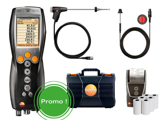 Display Function Colour Graphic Display Original And Testo 330-2 LL Flue Gas Analyzer For Co O2 And Co2 Gas Leakage Detector
