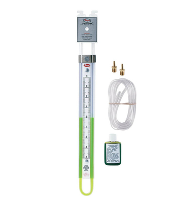 Dwyer U-Tube Manometer 1223-M1000-W/M Rang 500-0-500 Mm W.c.