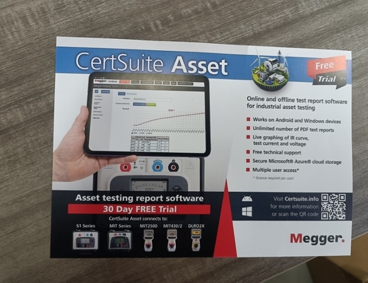 Megger MIT1025-UK Insulation Tester With Output, 20 Teraohms Resistance , 10kV Multi-Range Test Voltage