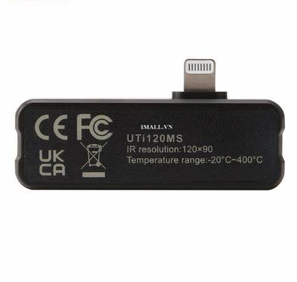UNI T UTi120MS Thermal Camera For IPhone IOS , Infrared Cameras Thermal Imaging , 120X90 IR Resolution,Thermal Imager,-4°F~1022°F Temperature Range,25Hz Frame Rate,Support Video Recording