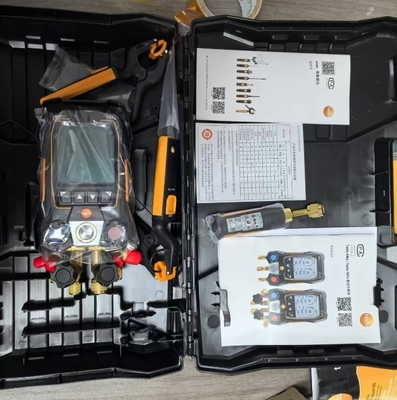 Testo 557s Smart Vacuum Kit With Hoses - Smart Digital Manifold With Wireless Vacuum And Wireless Temperature Probes And 4 Hose Set