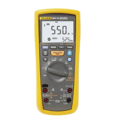Fluke 1587 FC Insulation Multimeter Durable Frequency Overload Protection 107 V Hz