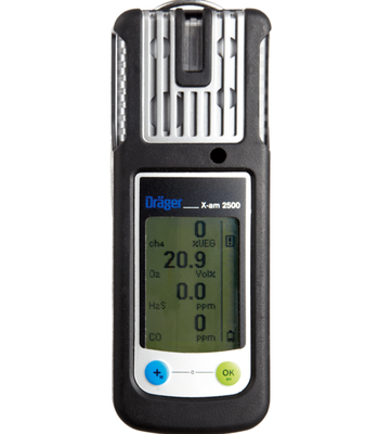 Original Drager X-AM 2500 4-Gas Detector Draeger X-am 2500 Multi Gas Monitor LEL O2 Co H2s