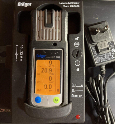 Original Drager X-AM 2500 4-Gas Detector Draeger X-am 2500 Multi Gas Monitor LEL O2 Co H2s