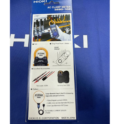 Hioki 3280-10F Clamp Meter with 1000A Capacity Measures DC Current