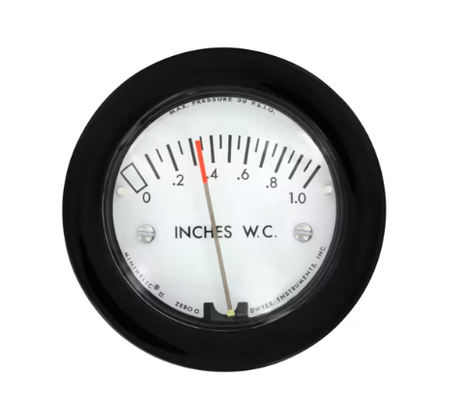 Dwyer 2-5000-500PA-NPT Compact Low Differential Pressure Gauge