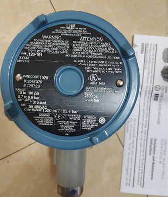 Original UE 120 Series United Electric UE J120-191 Hazardous Location Explosion-Proof Adjustable Pressure Switch