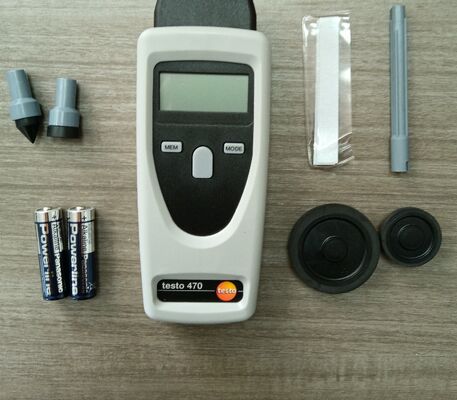 Testo 470 Tachometer RPM Meter with ±0.02% Precision 1-99999rpm Range and ABS Plastic Housing