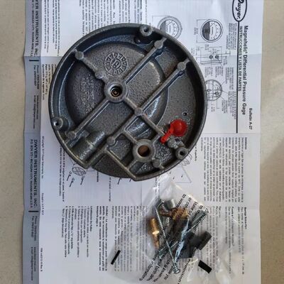 Dwyer Series-2000-Magnehelic 2300-60PA Differential Pressure Gauge with 4 Inch Dial, No Power Needed and IP67 Rating