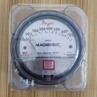 Dwyer 2000-750PA Differential Pressure Gauge with 1/8 Inch Female NPT, Aluminum and Acrylic Construction, Negative 20 InHg To 15 Psig Range