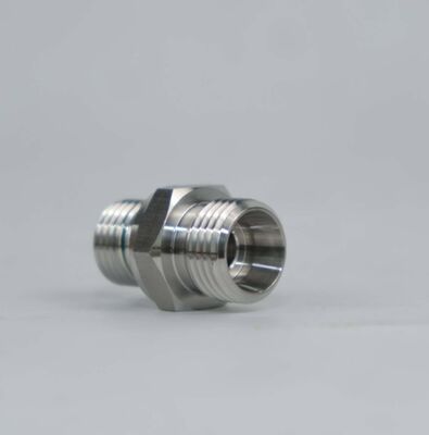 Swagelok Type Stainless Steel 316 High Pressure Forged Zinc Plated Hex Coupling 1/4 Inch 3/8 Inch NPT Male Water Pipe Fittings