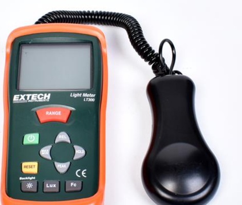 new original flir Extech LT300 Light Meter,Measures light intensity up to 40,000 Foot-candles or 400,000 Lux with high resolution to 0.01 Fc/Lux.