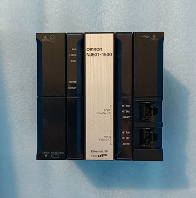 Omron NJ501-1500 PLC Module with OPC-UA 20 MB Program Capacity and EtherCAT Motion Control