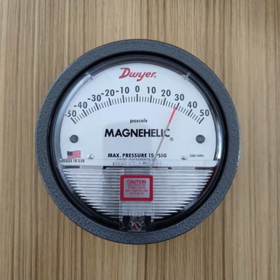 Dwyer Aluminum High Temperature Differential Pressure Gauge Magnehelic Pressure Gauge 2300-50MM