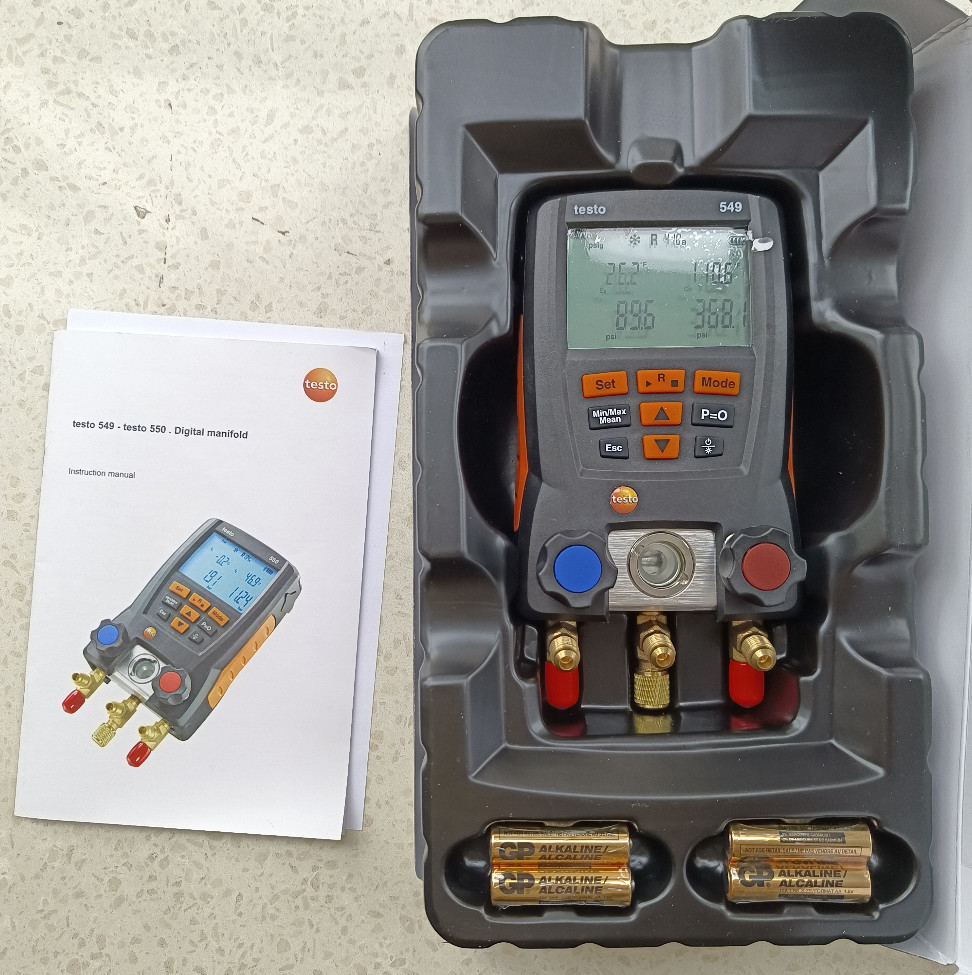 Testo 549 Entry Level Digital 2 Way Manifold Refrigeration Gauge