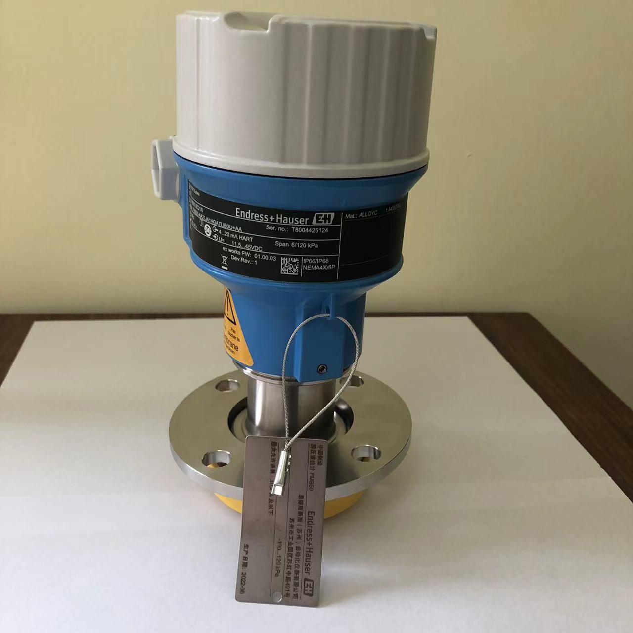 Endress Hauser Level Sensor E+H Hydrostatic Level Measurement