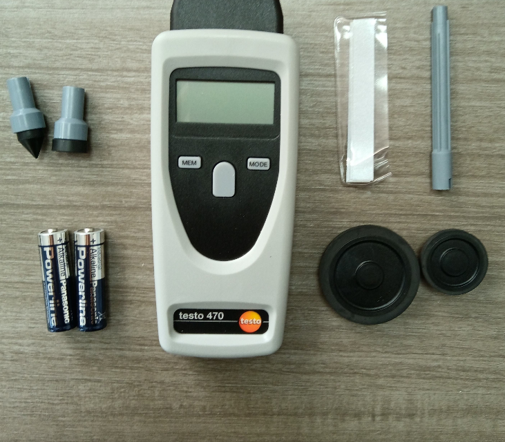 Testo Rpm Adapter Testo 470 Tachometer RPM Meter with ±0.02% Precision 1-99999rpm Range ...