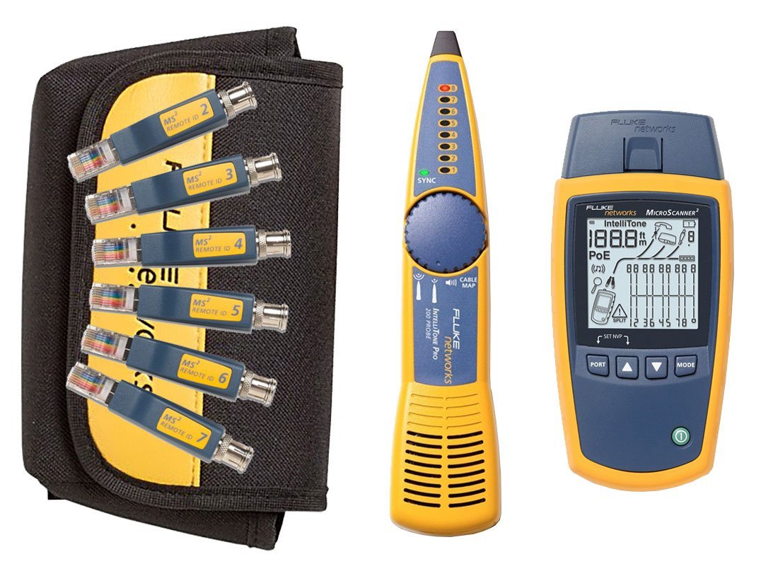 Microscanner2 New Original Fluke Networks MS2-KIT MicroScanner2 Copper Cable Verifier ...