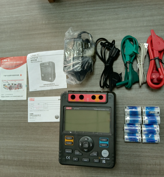 UNI-T UT513 Ac Dc USB Insulation Resistance Tester PI/DAR Measurement ...