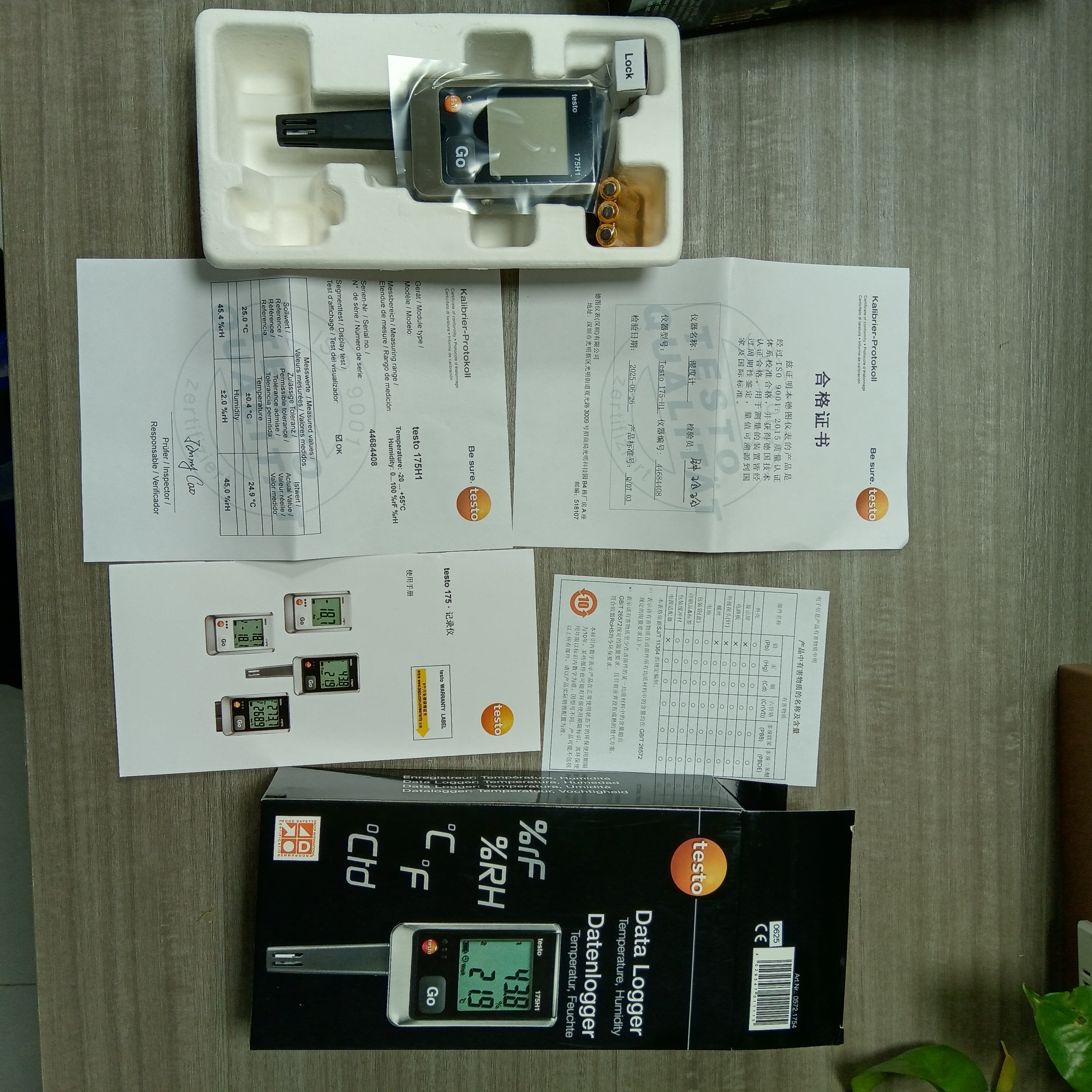 Testo 175H1 Temperature and Humidity Data Logger with Large Display ...