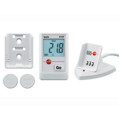 Testo 174 T Set Mini Temperature Data Logger With Data Memory for 16000 Readings and 500 Days Battery Life Order No. 0572 0561