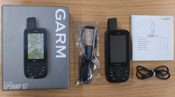Garmin GPSMAP 67 Rugged Outdoor GPS with Multi-Band Support Stock