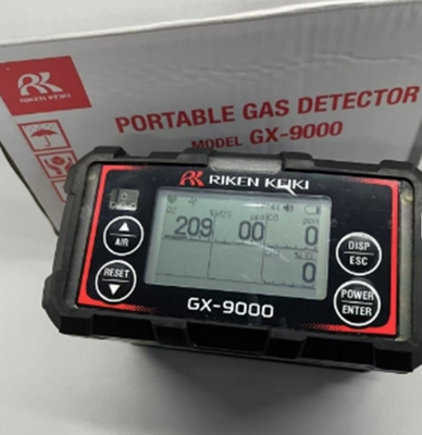 RIKEN KEIKI Portable Multi Gas Detector GX-9000 Series Simultaneous Detection of up to 6 Gases H2 O2 CO H2S CO2 NH