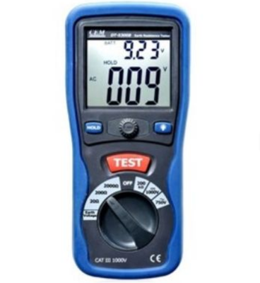 CEM DT-5300B Earth Resistance Tester Meets IEC10101 CATIII 1000V High Accuracy 0.01 AC750V/DC1000V Blue