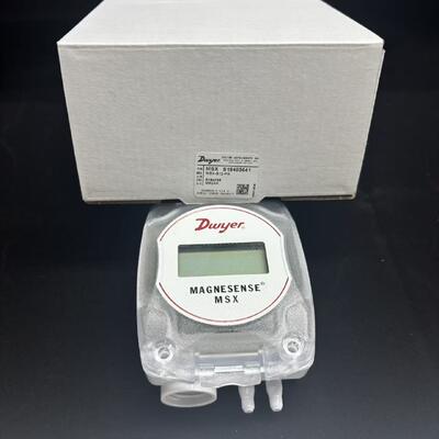 Dwyer MSX Series Differential Pressure Transmitter with ±1% FSO Accuracy and ±1% FSO/year Stability in 230 g Weight