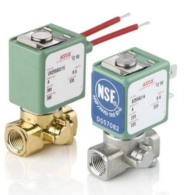 ASCO Series 238 Solenoid Control Valves with External Pilot Design Wide Temperature Range and Optional Hydraulic Cylinder