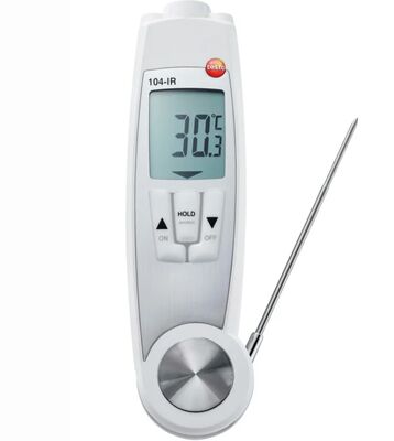 Original and New Testo 104-IR - Dual Purpose IR and Penetration Thermometer