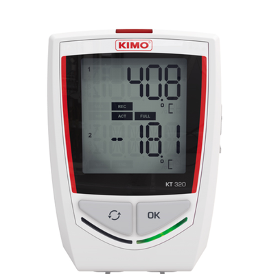 KIMO KT 320 Temperature Bluetooth Multi-Function Data Logger , measure up to five recordable parameters simultaneously.