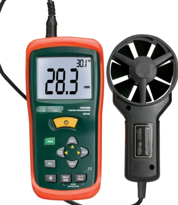 new stock flir Extech AN100 CFM/CMM Mini Thermo-Anemometer