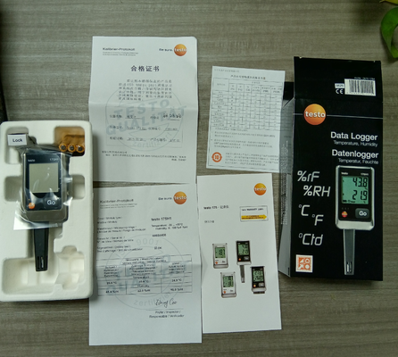 Testo 175H1 Temperature and Humidity Data Logger with Large Display, External Stub Sensor, and Excel Export Function