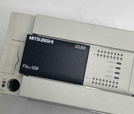 PLC, FX3U Base Unit AC 100-240 V; 16 inputs DC 24 V; 16 relay outputs MITSUBISHI FX3U-32MR/ES