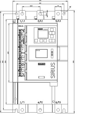 motor 3RW55  3RW5544-6HA16  SIRIUS soft starter 200-690 V 250 A, 110-250 V AC Screw terminals