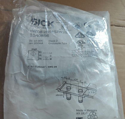 Brand new original German SICK IME08-2N5PSZW2S inductive proximity switch 1040856 in stock