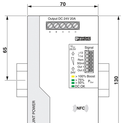PHOENIX CONTACT QUINT4-PS/1AC/24DC/20A - Power supply 2904602