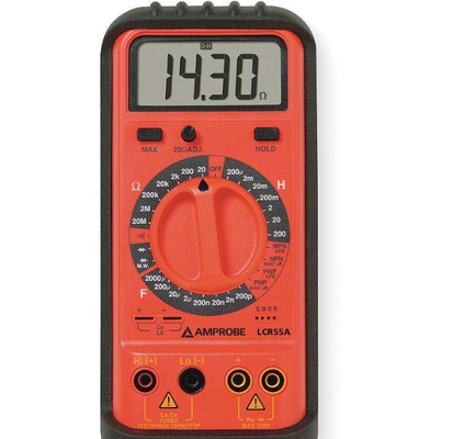 FLUKE Amprobe LCR55A Portable LCR Meter Measure  inductance,capacitance, resistance, transistors, diodes and microwave diodes