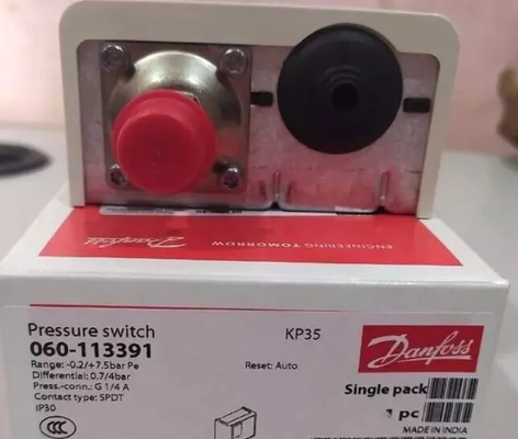 danfoss KP and KPI pressure switches and thermostats are used for control, monitoring and alarm systems, KP36 ,KP35 ，060-113366