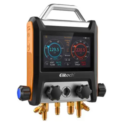 Elitech MS-4000 4-Way Smart Digital Manifold Gauge 5" Touch Screen OEM 1-Year Warranty Pressure/Temperature/Vacuum/Leak
