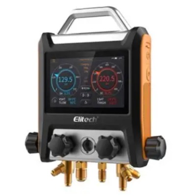 Elitech MS-4000 4-Way Smart Digital Manifold Gauge 5" Touch Screen OEM 1-Year Warranty Pressure/Temperature/Vacuum/Leak