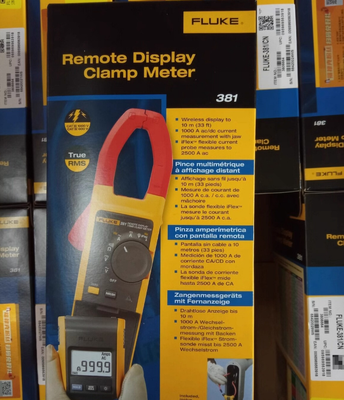 New Original Fluke 381 True RMS AC/DC Clamp Meter with 999.9 A Range and Remote Display