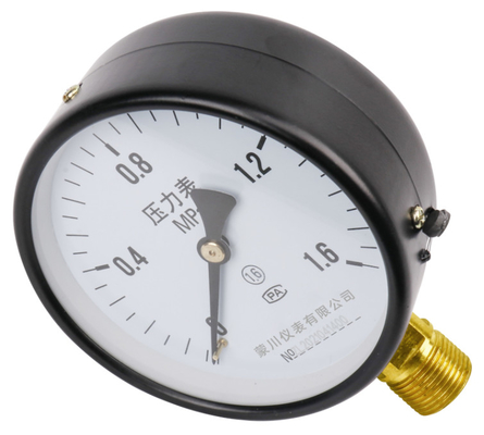 CCC Y100 Radial Pressure Gauge 100mm Copper Joint Iron Shell M20*1.5